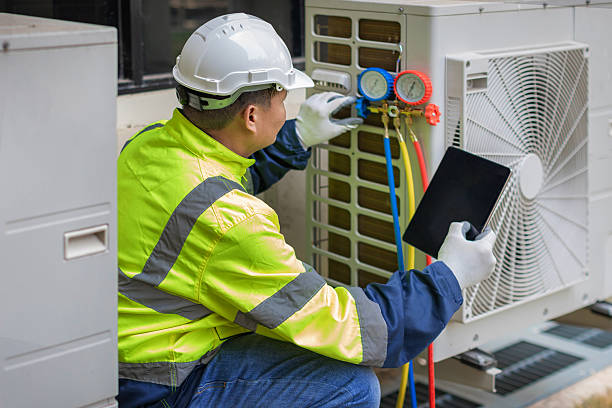 Professional Hvac technician working in Bear River City, UT